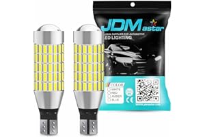 JDM ASTAR Extremely Bright 2000 Lumens 360-Degree Shine 921 912 90-EX Chipsets LED Bulbs For Backup Reverse Lights Only, Xenon White