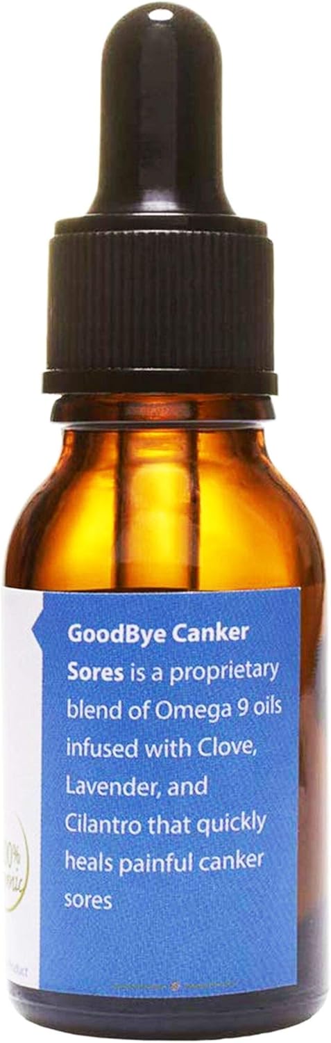 Goodbye Canker Sores - Mouth Ulcer Treatment | Essential Oil Serum for Canker Sore Relief | Apply Directly to Heal Blisters in The Mouth: Health & Personal Care