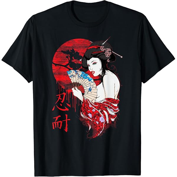 Amazon.com: Japanese Geisha T-Shirt : Clothing, Shoes & Jewelry