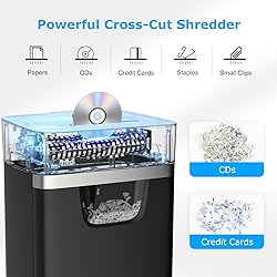 BONSEN 12-Sheet Paper Shredder for Home