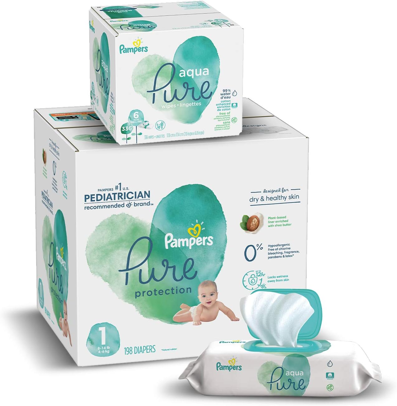 pampers pure protection wipes