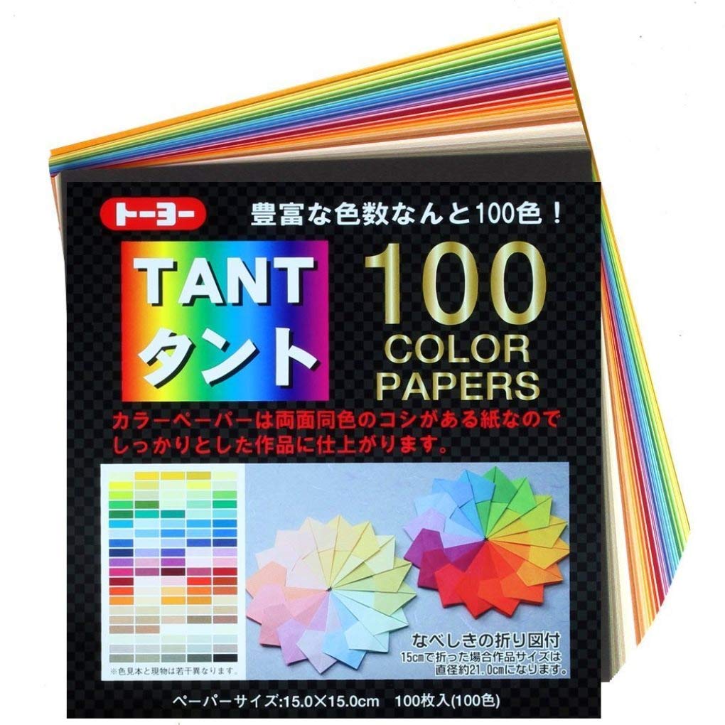 Japanese Tant Origami Paper 100 Colors 6 Inch Square Amazon.in