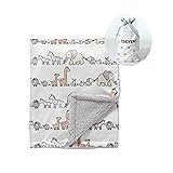 CREVENT Minky Baby Blanket for Girls Boys, Soft