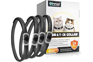 4 Pack Adjustable Collars for Cat,for Medium and Large Cats,Waterproof and Hypoallergenic，Over 12 Weeks Old Use