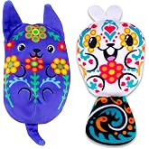 Dogs vs Squirls - Marigold &amp; Sugar - 2-Pack - 4" Amazon Exclusive Squishy Bean Filled Plushies! - Collect These as Stocking Stuffers, Fidget Toys, or Sensory Toys - Great for Kids, Boys, &amp; Girls!