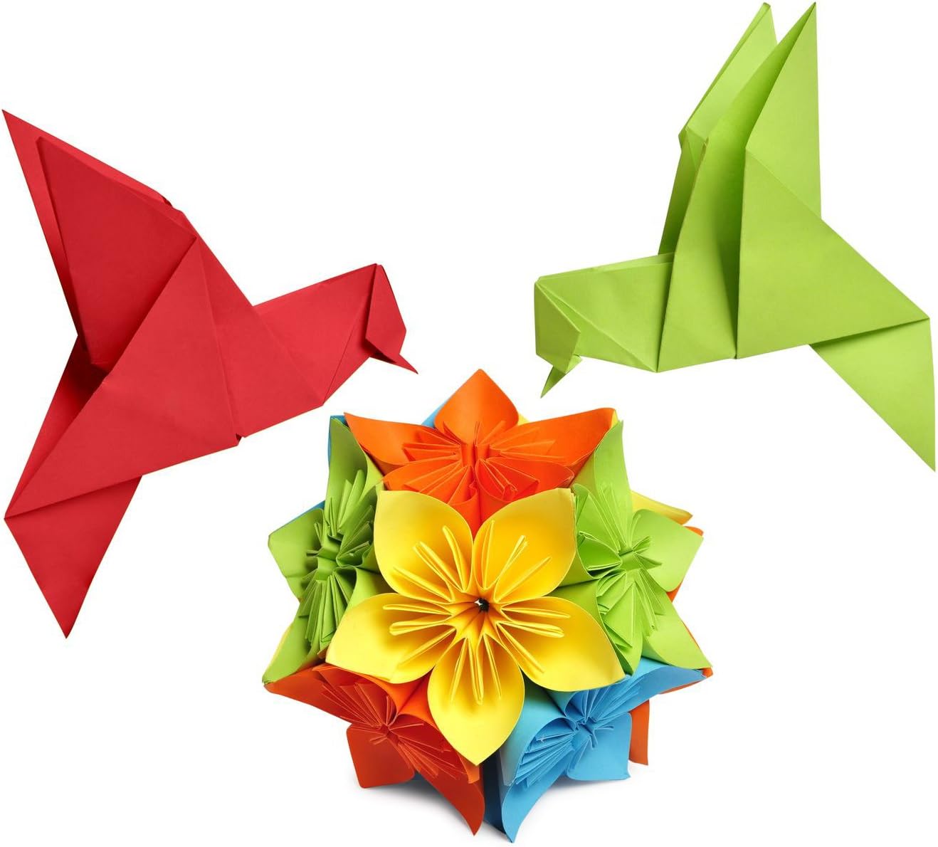 Caydo 50 Vivid Colors 200 Sheets Origami Paper 6-Inch by 6-Inch for Arts and Crafts Projects
