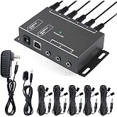 IR Repeater System Infrared Remote Extender Kit Control Up to 10 Devices | Hidden IR Transmitter Receiver Set for Set-top Box, Cable Box, Amplifier, Receiver, DVD, AVR, Blu-ray Player, A/V Equipment