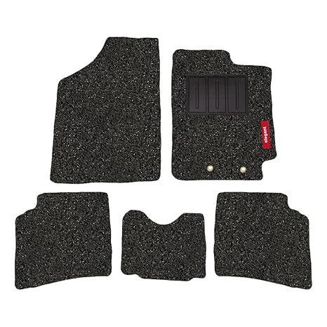 Elegant Grass Pvc Car Mats Compatible With Toyota Etios Liva Black