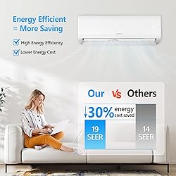 ROVSUN 2 Zone 12000 + 12000 BTU WIFI Mini Split