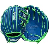 Wilson | A450 | Adult + Youth Baseball Glove + Mitt | Sizes 10.75" - 12" | Right + Left Hand Throw | Multiple Styles
