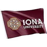 Desert Cactus Iona University IU Flag - 3 x 5 Feet Gaels Banner, Indoor/Outdoor Durable Fabric, 100% Polyester Design (Style 4a)
