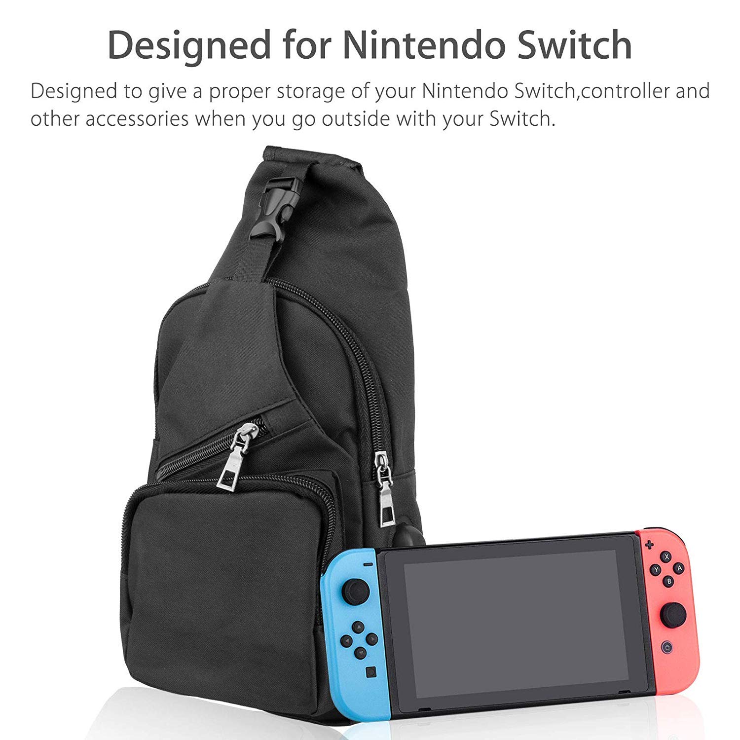 EEEKit Backpack Crossbody Travel Bag for Nintendo Switch Console Joy