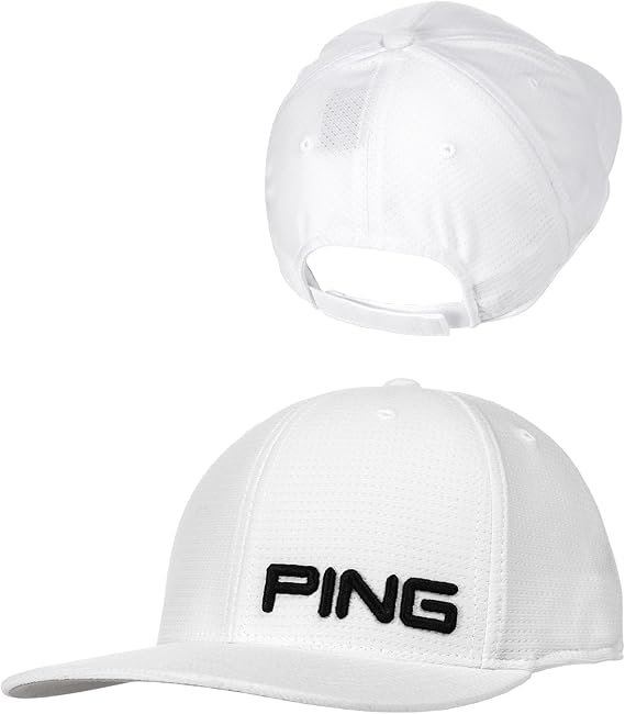 PING Golf 2014 Mens Performance Structured Hat Cap White