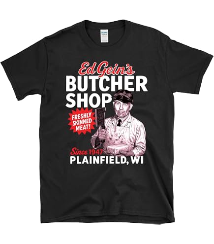 ED GEIN Cartoon Looney face - Parody Serial Killer True Crime T