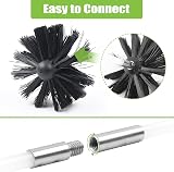 MaxEarn Chimney Cleaning Brush Kit 18 Nylon Rods 8 Inch Brush Heads view 4