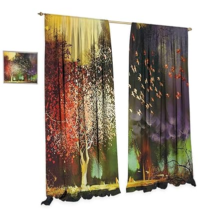 Amazon Com Anniutwo Fantasy Window Curtain Drape Fairy Forest
