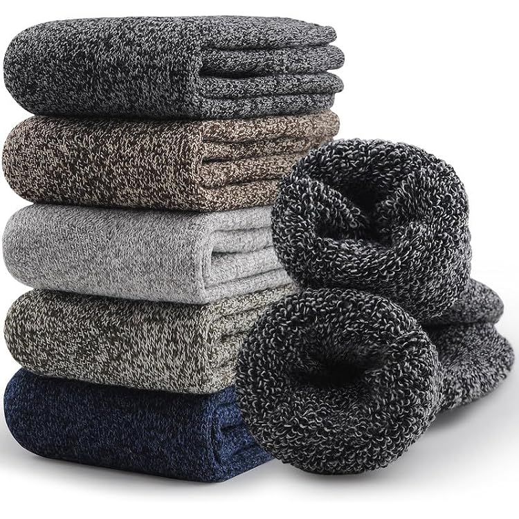 Chaussettes Hiver Laine Mérinos Homme Lot 3 Paires - Chaudes Et Douces 39-45 Yoicy