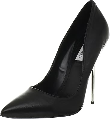 steve madden black leather pumps