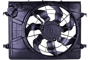OTN TONG YANG TYG OE Replacement(CAPA Quality) Cooling Fan Extra Silent for 2007-2010 Hyundai Elantra Sedan L4/2.0 A/T, 2009-2012 Elantra Wagon L4/2.0 | 25380-2H150 | HY3115120 | 620-493