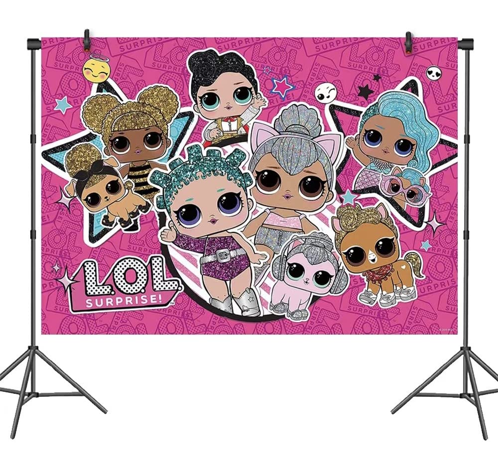 XL 150by100cm LOL Surprise Birthday Party Decorations Backdrop Supplies UK