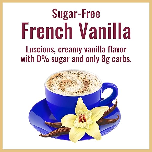 HILLS BROS. INSTANT CAPPUCCINO MIX, SUGAR FREE FRENCH VANILLA (12 OZ, PACK OF 1) – CONVENIENT AND VERSATILE, INSTANT HOT OR ICED COFFEE, FROTHY & RICH VANILLA FLAVOR – JUST ADD WATER