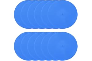 PATIKIL Spot Markers Non-Slip Floor Dots Agility Markers Flat Field Cones Poly Dots for Gym PE Speed Training Dance Soccer Ba