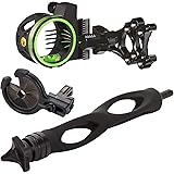 Trophy Ridge Master Hunter Kit with Volt 5-Pin Sight, 6" Static Stabilizer, and Kill Shot Whisker Biscuit, Black