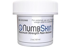 Numbskin 5% Lidocaine Numbing Cream �C Fast-Acting Topical Anesthetic for Temporary Pain Relief of Tattoos, Piercing, Micronee