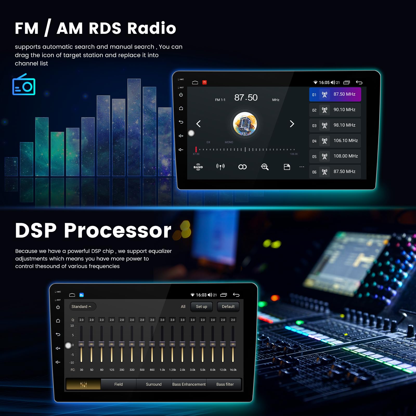 1280 x 720 Andorid 13 8 Core 2+32GB Radio for Fiat 500 500C 2007-2015 Stereo Replacement Dash Kit, 9