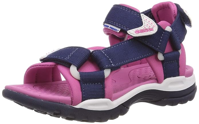 Geox Mädchen J Borealis Girl A Peeptoe Sandalen