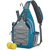 G4Free Pickleball Bag, Crossbody Sling Bag for Men Women, Pickleball Backpack, Pickle Ball Paddle Bag Gifts for Sports