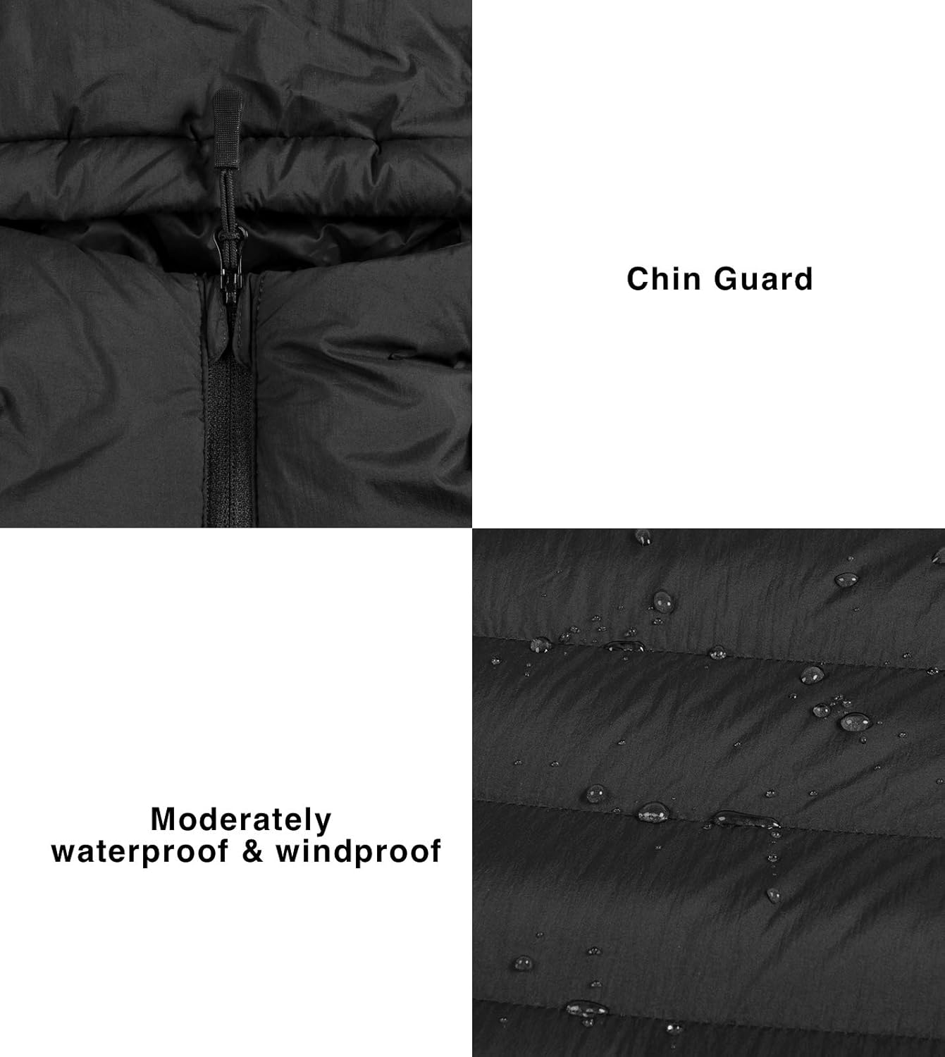 LAPASA Men's Hooded Down Jacket Lightweight Packable Winter Coat Water-Resistant M54 at  Men’s Clothing store