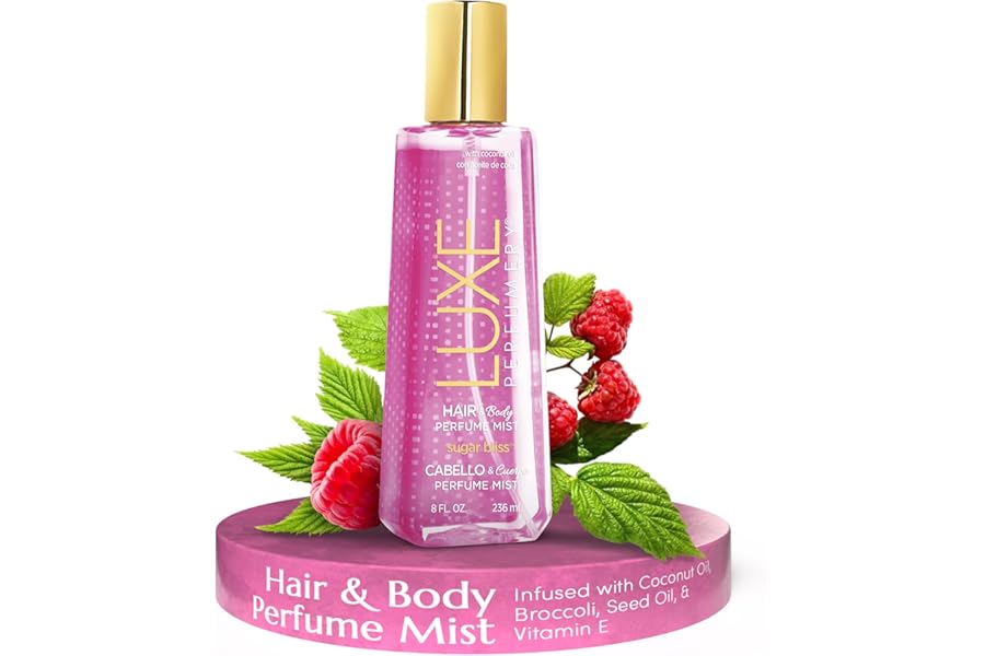 Luxe Perfumery Hair & Body Perfume Mist Sugar Bliss, 8.0 fluid ounce