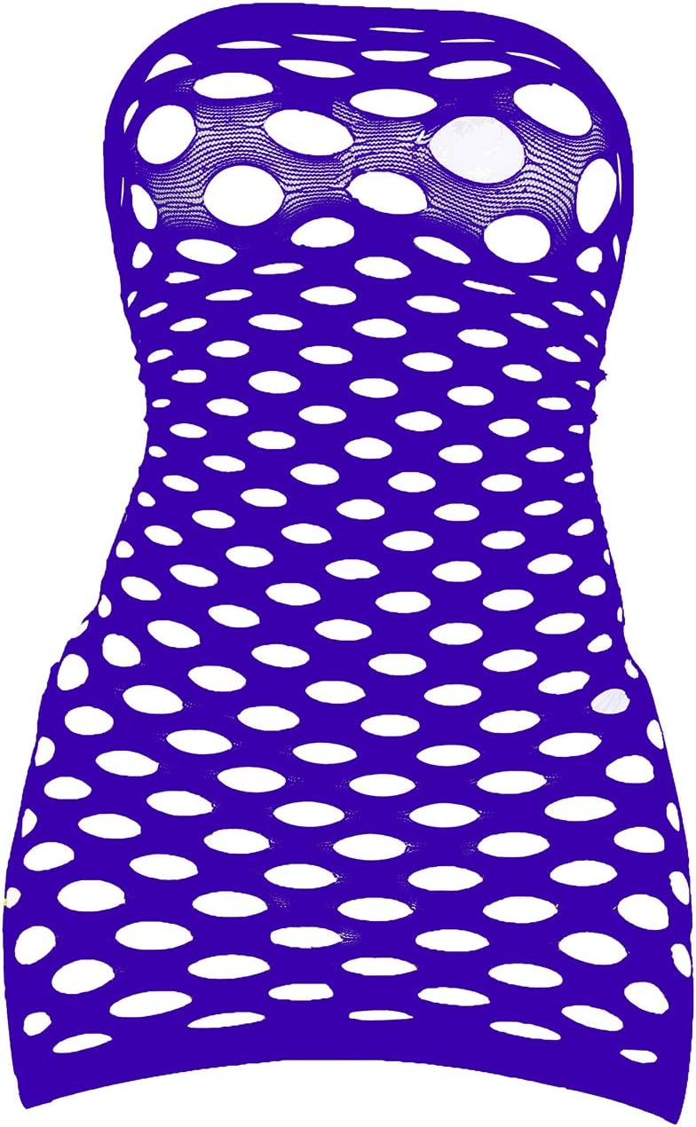 Lemongirl Women's Mesh Lingerie for Women Fishnet BabyDoll Mini Dress Free Size Bodysuit
