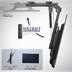 VIVO Electric Flip Down Ceiling TV Mount for 37 to