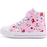 EUXTERPA Kids High Top Shoes Toddler Canvas Sneakers Boys Girls Casual Walking Sports Shoe
