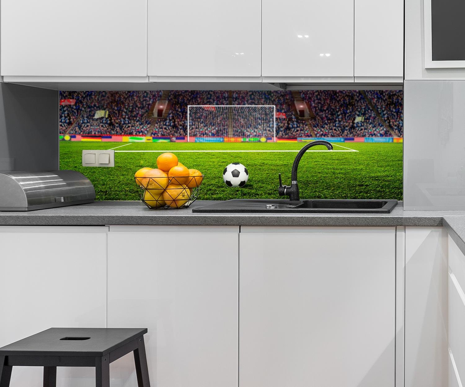 B x H Hartschaum 3mm Rückwand Küche Fotorückwand Küchenbild Bild Foto