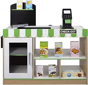 WOOMAX - Supermercado juguete Madera con Accesorios Tienda ...
