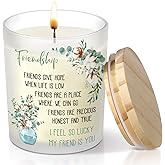 Panelee Friendship Candle Gift Birthday Gifts for Women Friendship for Women Friend Candle Happy Birthday Candles for Friends Girlfriends Boyfriends Couples(Fresh Style)