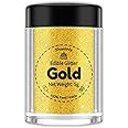 Shanlinly Gold Edible Glitter for Cakes Drinks - Food Grade 5g Shimmer Luster Glitter Dust Edible Glimmer Powders for Strawberries, Sprinkle on Sparkle, Chocolate, Cookie, Cupcake, Cocktail, Vegan