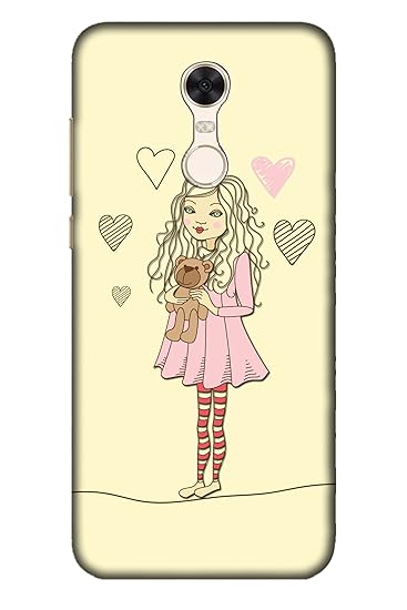 Aman Cartoon Girl Yellow Colour 3d Back Cover For Amazon In