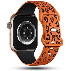 CreateGreat Sport Leopard Engraved Bands Compatible