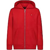 Tommy Hilfiger boys Long Sleeve Fleece Full Zip Hoodie With Front Pockets