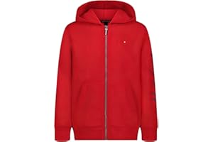 Tommy Hilfiger boys Long Sleeve Fleece Full Zip Hoodie With Front Pockets