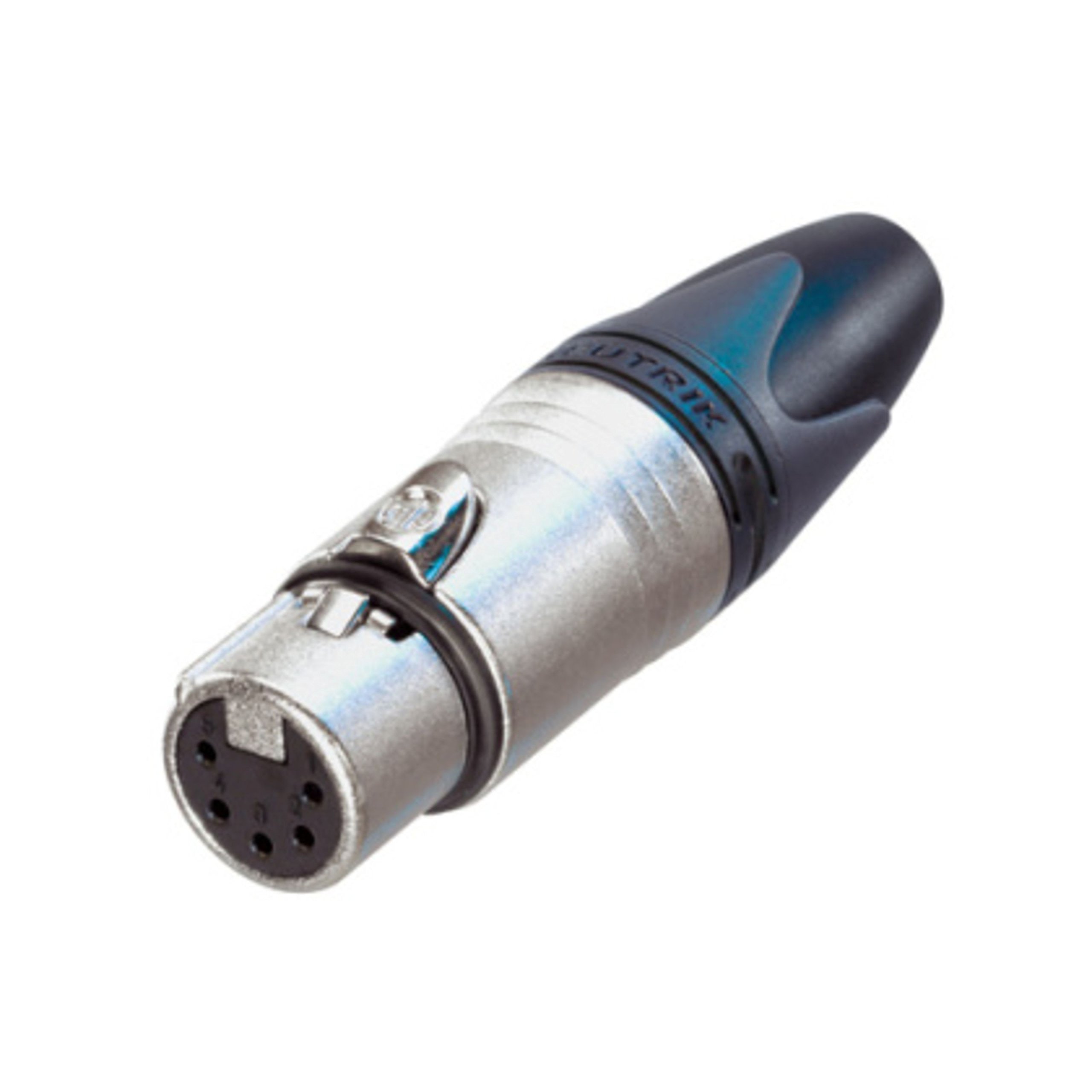 Neutrik NC5FXX 5 Female 5 Pin XLR Line Connector, Silver, Black