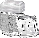 (35 Pack) 8x8 Square Aluminum Baking Cake Pans with