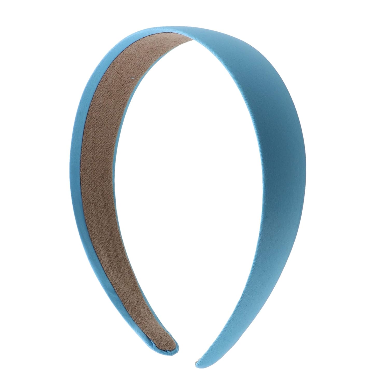 Black 1 Inch Satin Hard Headband: Beauty