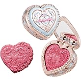 Flower Knows Bunny Garden Embossed Blush,Talc-Free Rose Satin Powder Blush,Highly Pigmented,Buildable&Blendable Formula,Dimensional Cheek Color for a Deep,Luminous Finish,Gift-Worthy(S02 Berry Bunny)