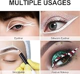 Erinde 12Pcs White Eyeliner Pencil Soft Highlighter Waterproof Matte view 6