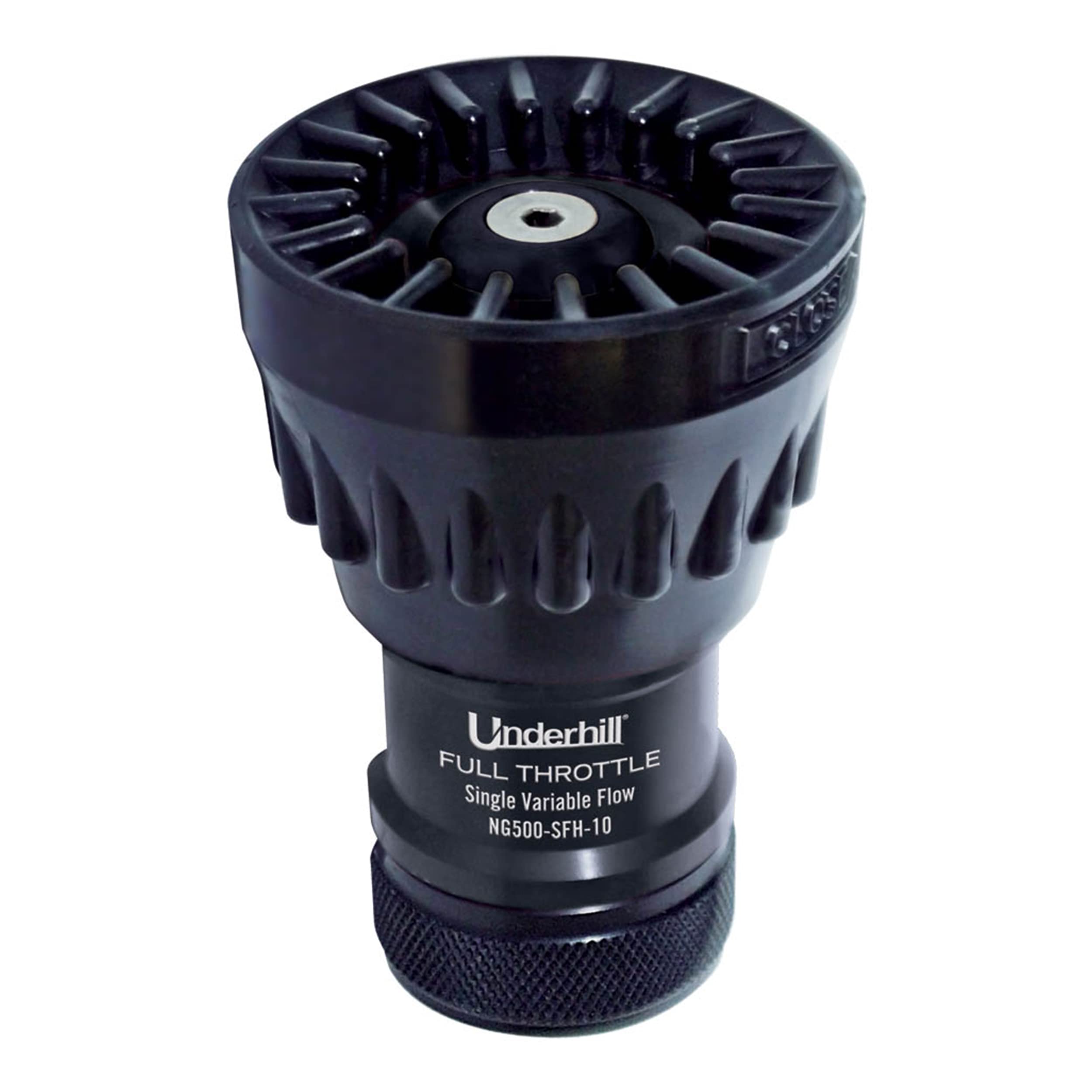 Photo 1 of Underhill Magnum UltraMax Full Throttle High Flow Garden Water Hose Nozzle, Sprayer, 39-100 GPM 80 PSI, 1-Inch FHT, Jet, Soak, Fan, NG500-SFSH-10